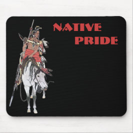 Mousepad Planície Nativa do Orgulho Indiano em Horseback