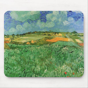Mousepad Planície perto de Auvers de Vincent van Gogh