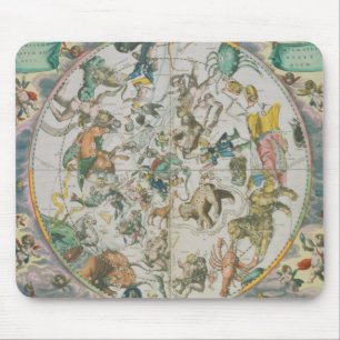 Mousepad Planisphere celestial que mostra os sinais do Zod
