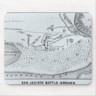 Mousepad Plano à terra da batalha de San Jacinto