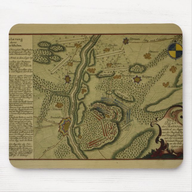 Mousepad Plano da batalha de Kunersdorf (Frente)
