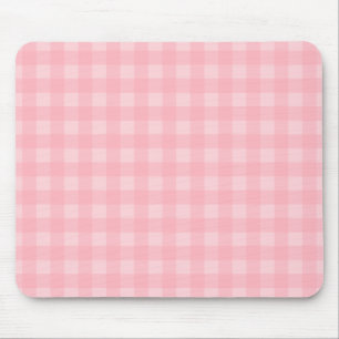 Mousepad Plano de Fundo do Padrão Verificado de Gingham Ros