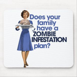 Mousepad Plano de Infestação Zombie