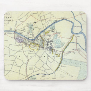 Mousepad Plano de Lucknow que mostra operações