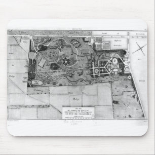 Mousepad Plano de Parc Monceau em Paris