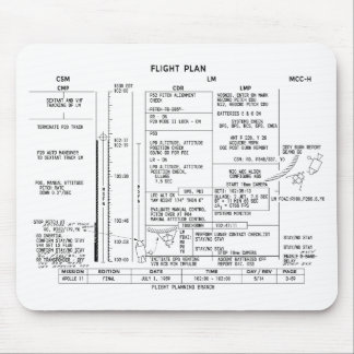 Mousepad Plano de vôo de Apollo 11