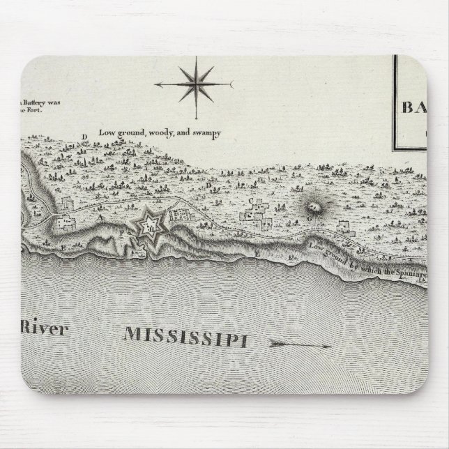 Mousepad Plano Do Fort Baton Rouge (Frente)