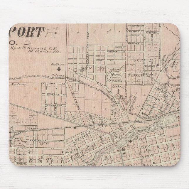 Mousepad Plano Logansport, Cass Co (Frente)