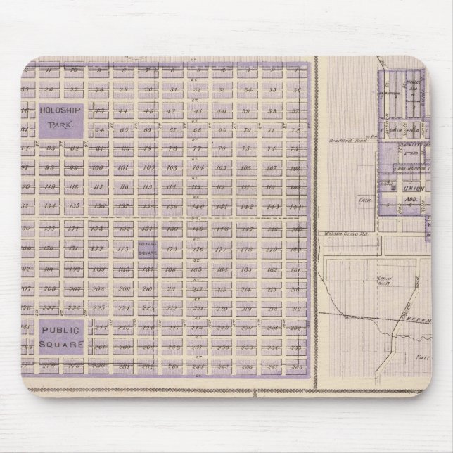 Mousepad Planos de Osage, União Ocidental (Frente)