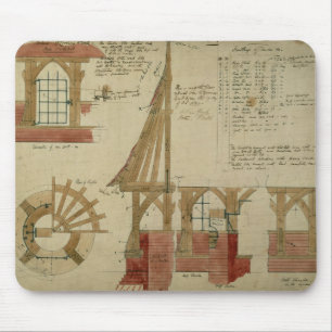 Mousepad Planos para a casa vermelha, charneca de Bexley