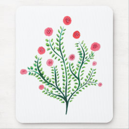 Mousepad Planta de Aquarela Bonito com Primavera Floral min