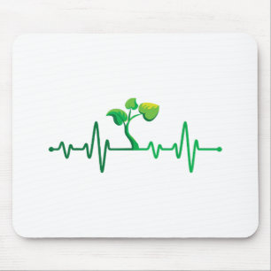 Mousepad Planta de batimento cardíaco - Jardinagem Botânica