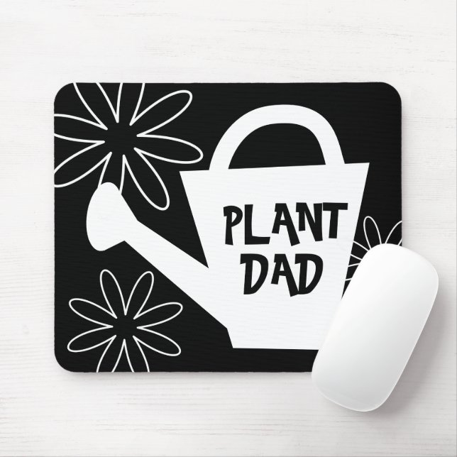 Mousepad Planta do Pai. Citação de jardinagem engraçada (Com mouse)