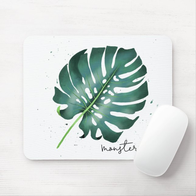 Mousepad Planta Familiar Tropical Monstera (Com mouse)