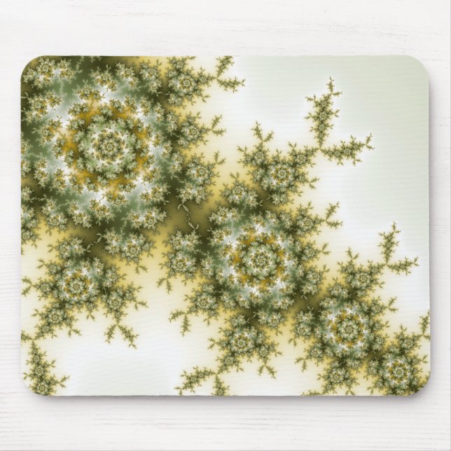 Mousepad Planta Selvagem - Arte Fractal Mandelbrot (Frente)