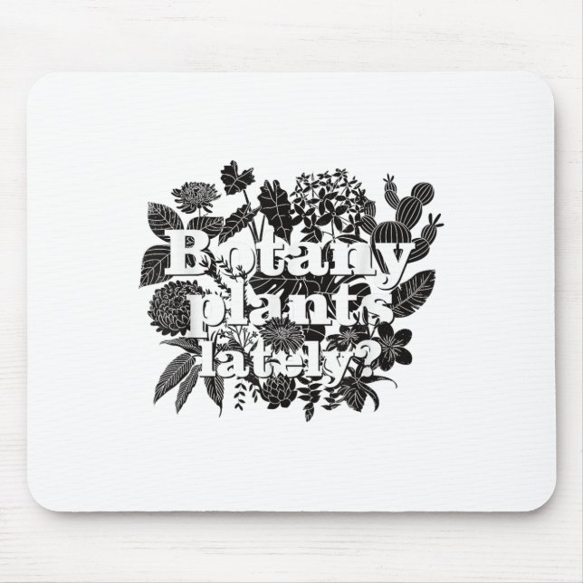 Mousepad Plantas De Botânica Recentemente Engraçadas Primav (Frente)