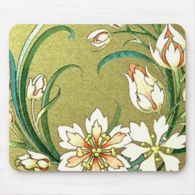 Mousepad Plantas decorativas e flores - Amor Verde (Frente)