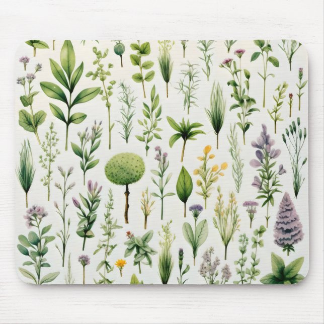 Mousepad Plantas Herbário (Frente)