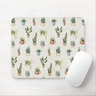Mousepad Plantas Potentes - Design de Aquarela