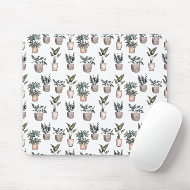 Mousepad Plantas Potentes Em Branco (Com mouse)