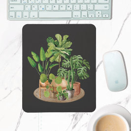 Mousepad Plantas Tropicais Aquarela