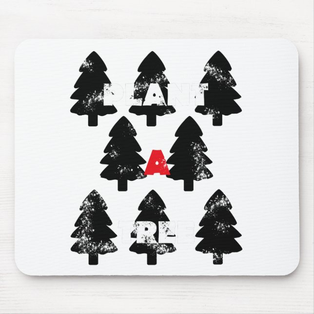 Mousepad Plante um padrão de árvore (Frente)