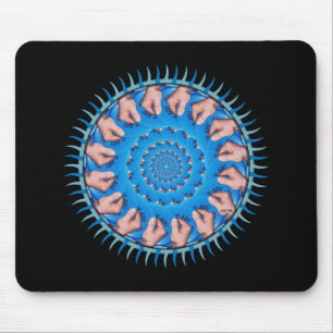 Mousepad Plástico azul