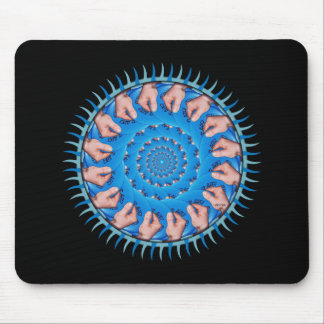 Mousepad Plástico azul
