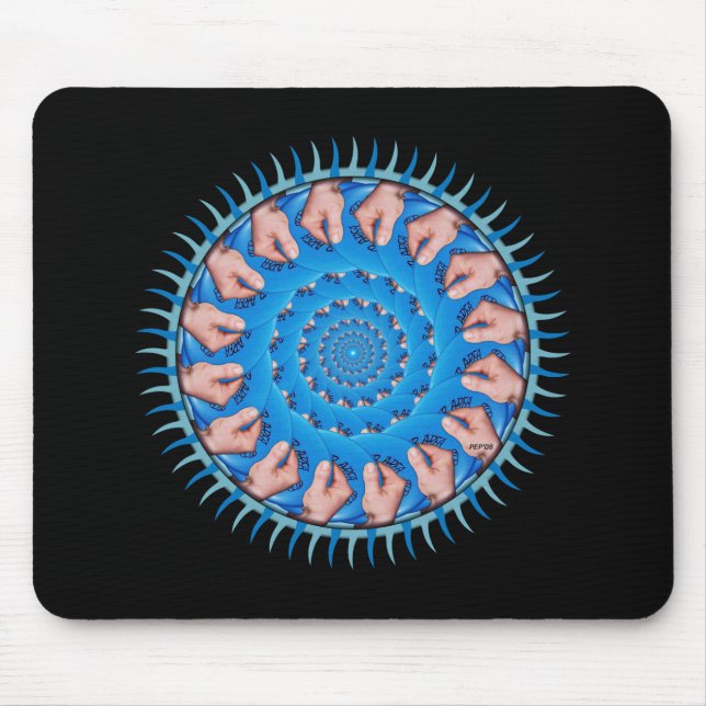 Mousepad Plástico azul (Frente)