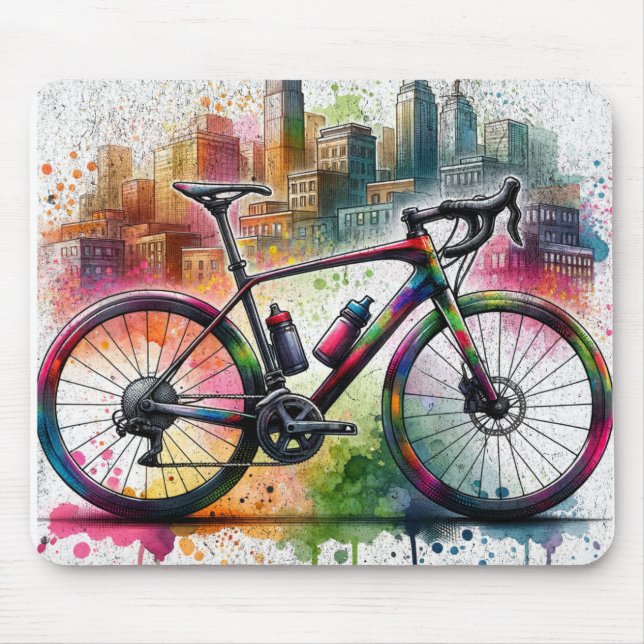 Mousepad plataforma de rato de bicicleta rodoviária (Frente)