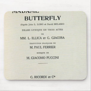 Mousepad Playbill para a senhora Borboleta por Giacomo