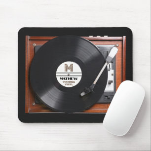 Mousepad Player de Registro de Vinilo Retroativo