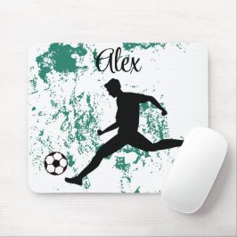 Mousepad Playing soccer graphic black