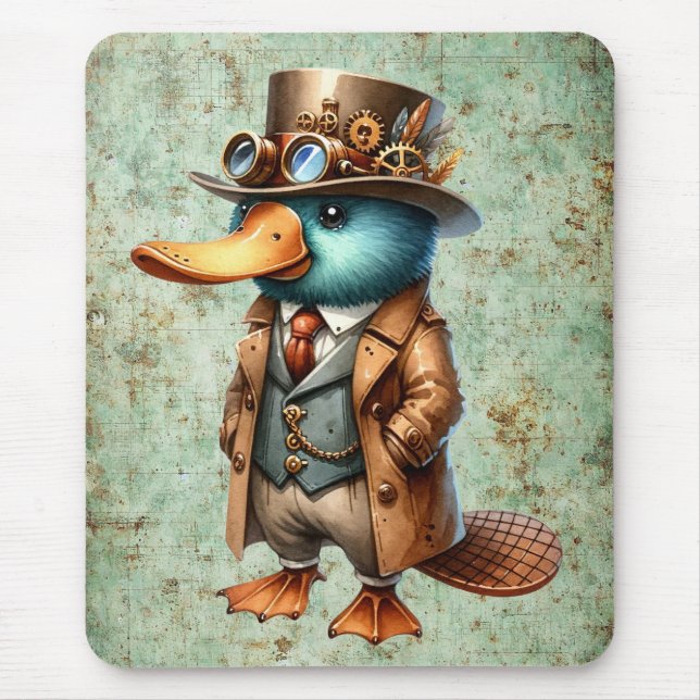 Mousepad Playpus Steampunk (Frente)