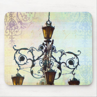 Mousepad Plaza leve com fundo de pastel