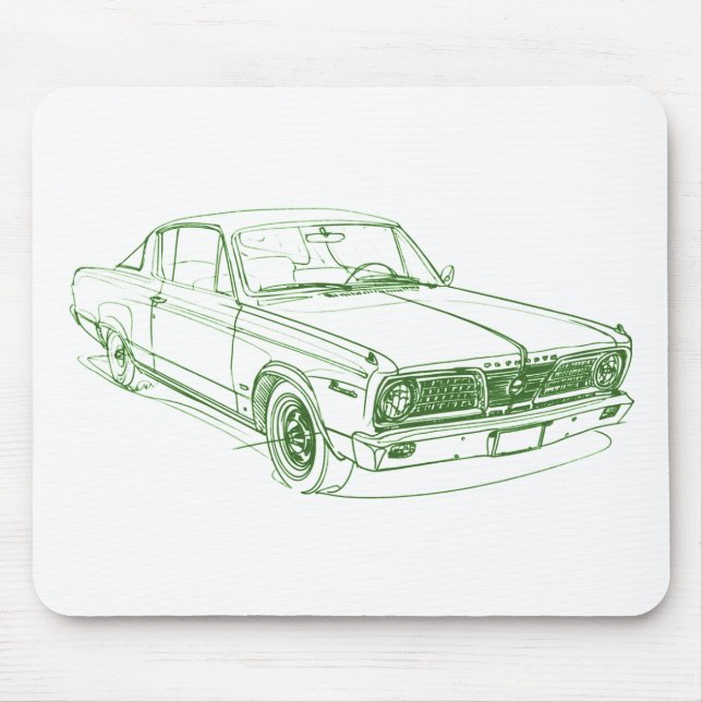 Mousepad Ply Barracuda 1966 (Frente)