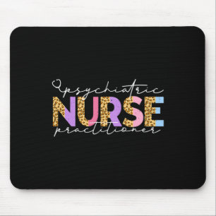 Mousepad Pmhnp Enfermeira Cute Psiquiátrica Praticante Leop