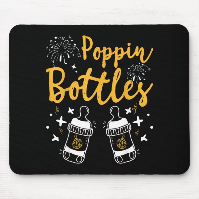 Mousepad Pn Bottles For New Year Cu Er Nurse Christmas Baub (Frente)