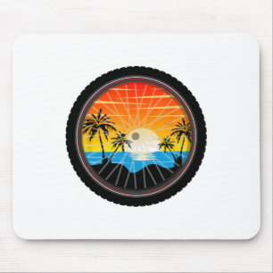 Mousepad Pneu de roda de bicicleta Mountain Bike Fat Bike