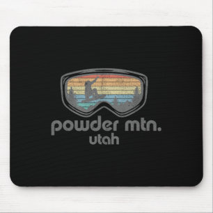 Mousepad Pó Montanha Utah Snowboard Retro Snowboard
