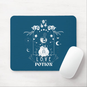 Mousepad "Poção do Amor" celestial mágica em um apetite azu