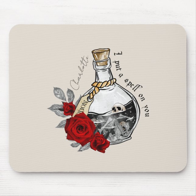 Mousepad Poção do Amor da Bruxa Gótica (Frente)