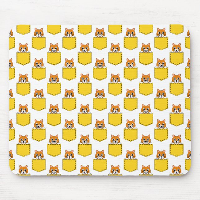 Mousepad Pocket Pet Cat Patterno (Frente)