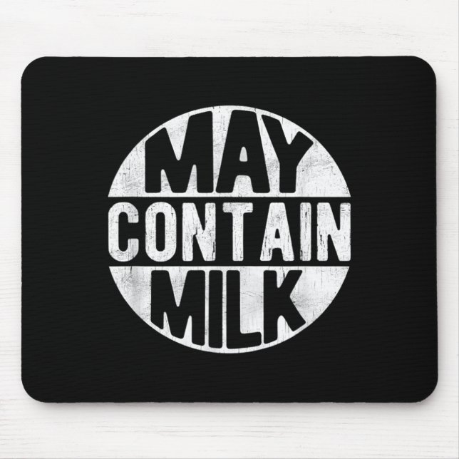 Mousepad Pode Conter Leite Piada Pai Leite Combinando (Frente)