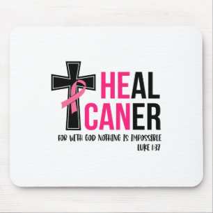 Mousepad Pode Curar Cancer de Fita Cristã de Fita Cancer Aw