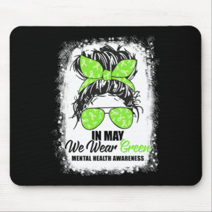 Mousepad Podemos Vestir Awarenes da Saúde Mental do Bun Ver