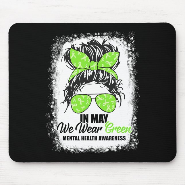 Mousepad Podemos Vestir Awarenes da Saúde Mental do Bun Ver (Frente)