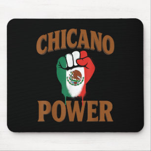 Mousepad Poder Chicano Bandeira Mexicana México Marrom Lati