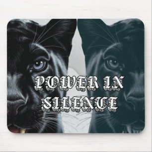 Mousepad Poder da Onça Preta no Silêncio