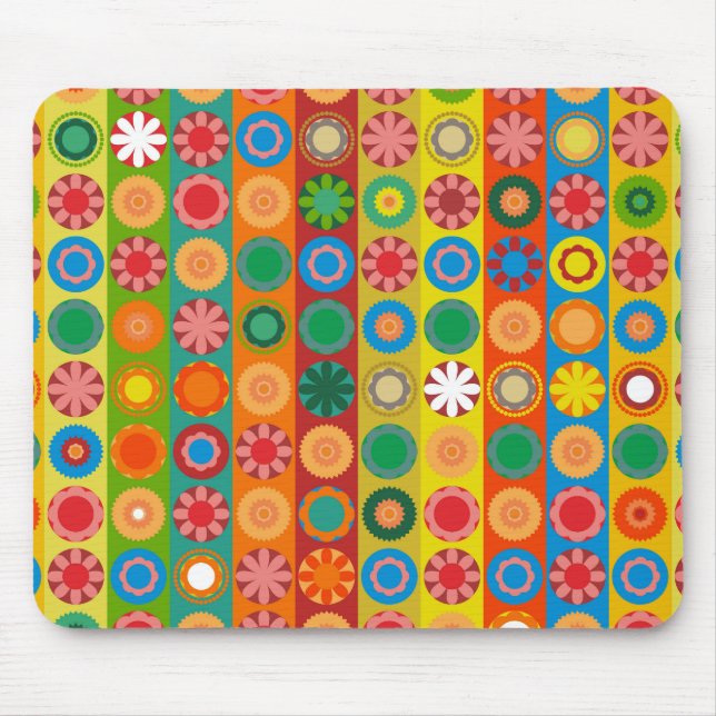 Mousepad Poder das Flores em Fileiras (Frente)